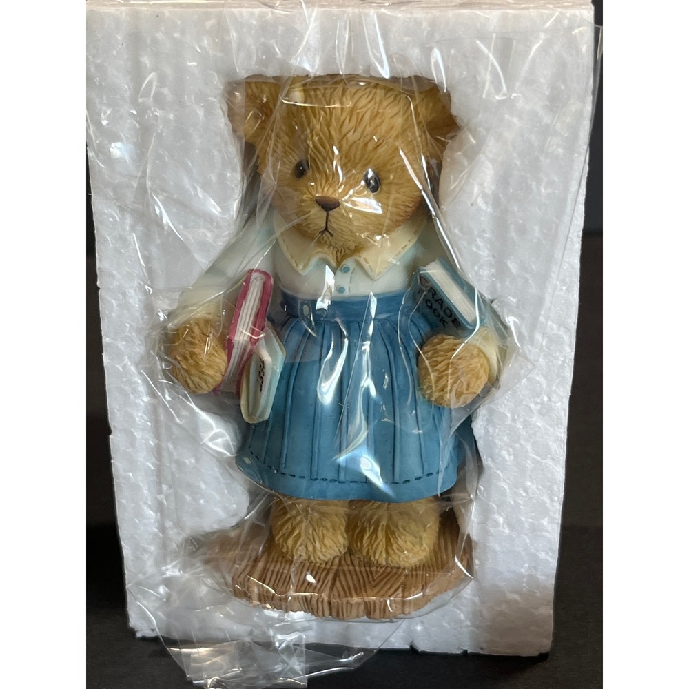 Cherished Teddies Abby Teacher Figurine 111305 Teddies At Work Enesco 2002 Boxed